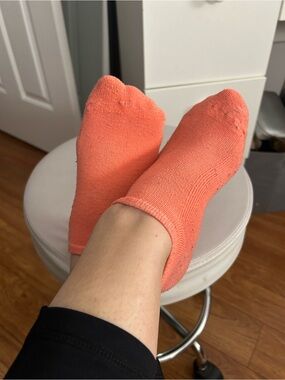 Women’s No-Show Everyday Socks - Coral Orange Well Worn